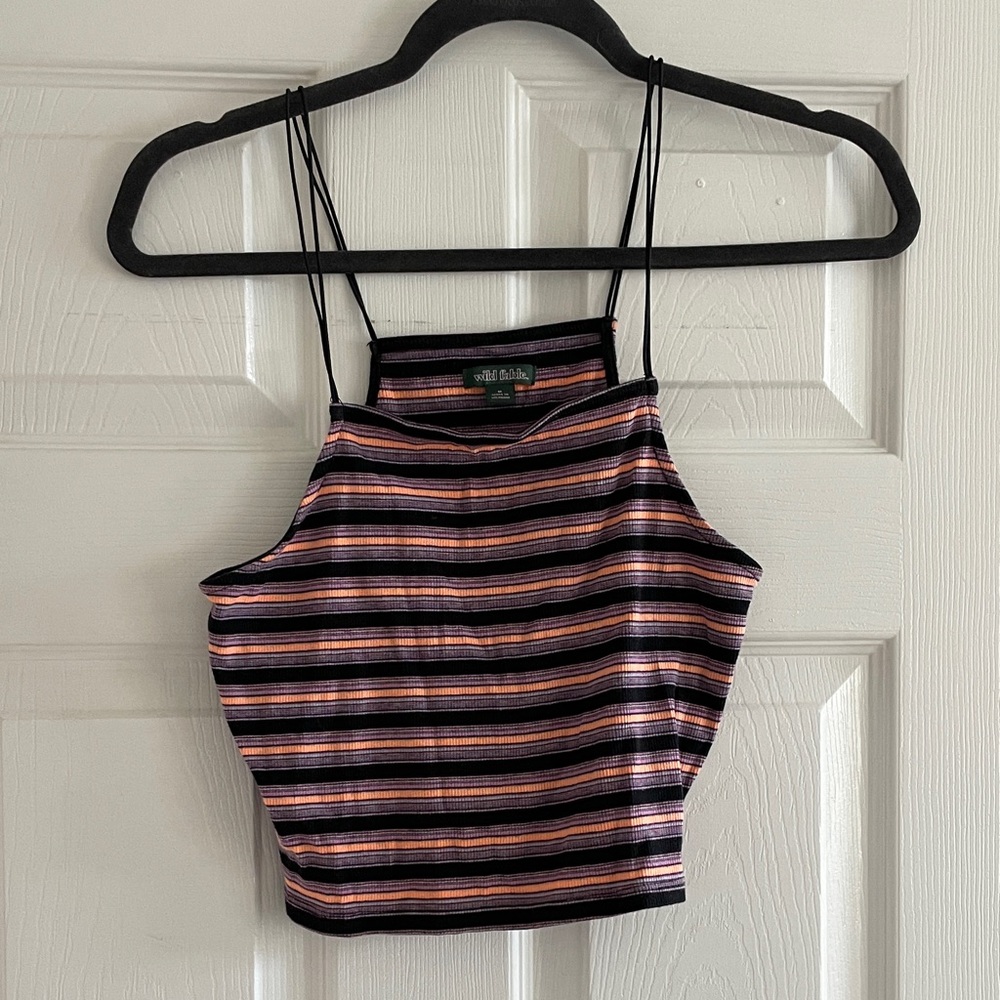 Wild Fable Striped Crop Top